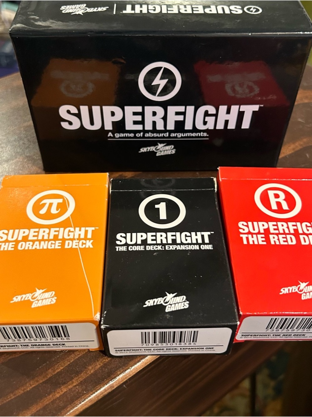 Skybound Games Superfight Card Game - Black, Orange & Red Decks